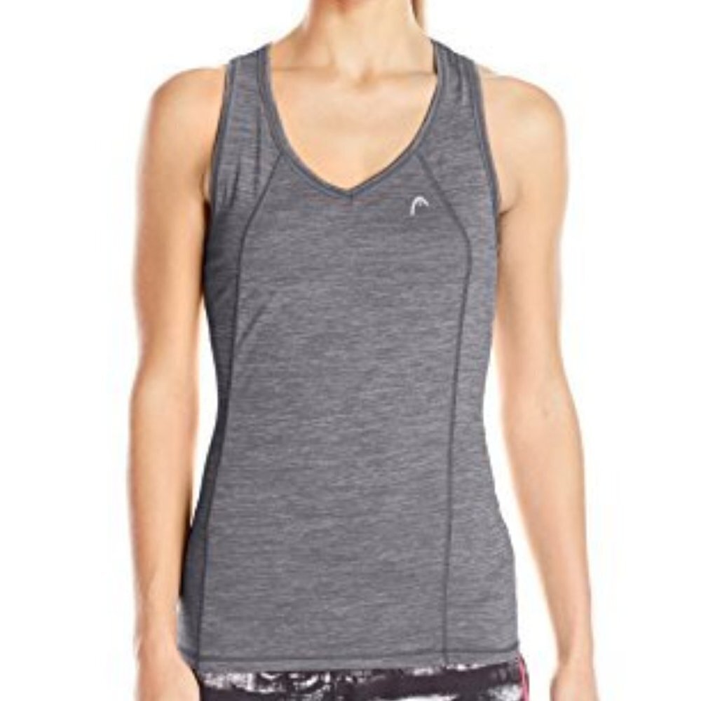 HEAD Women's Super V Tank - gray - size XS